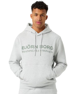 Мужская теннисная кофта Bjorn Borg Classic Print - ultra light grey melange