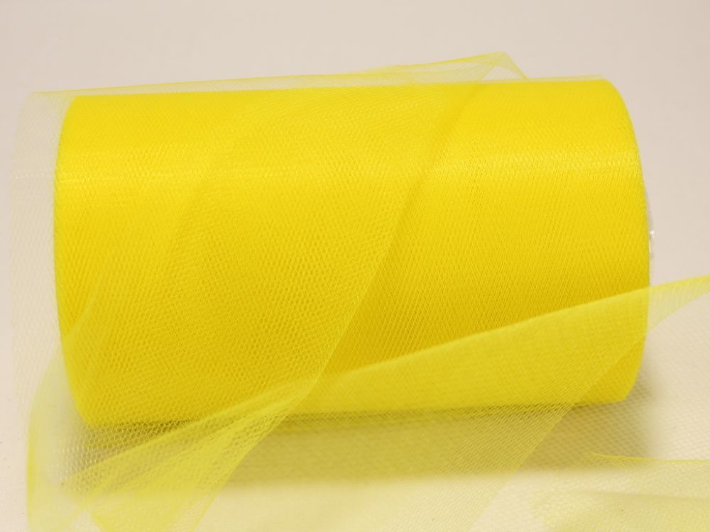 Фатин, средняя жесткость, ширина 15 см, бобина 100 ярдов, цвет: C45 желтый