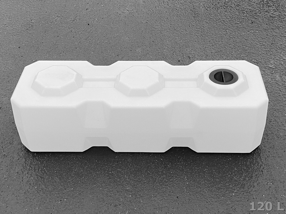 Ёмкость пластиковая пищевая Полимер-Групп T 120 л. прямоугольные (1195x395x337см;7,2кг;белый) - арт.559032