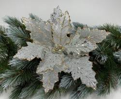 Пуасентия на клипсе 14х20см House of Seasons мятная/кремовая 2 вида