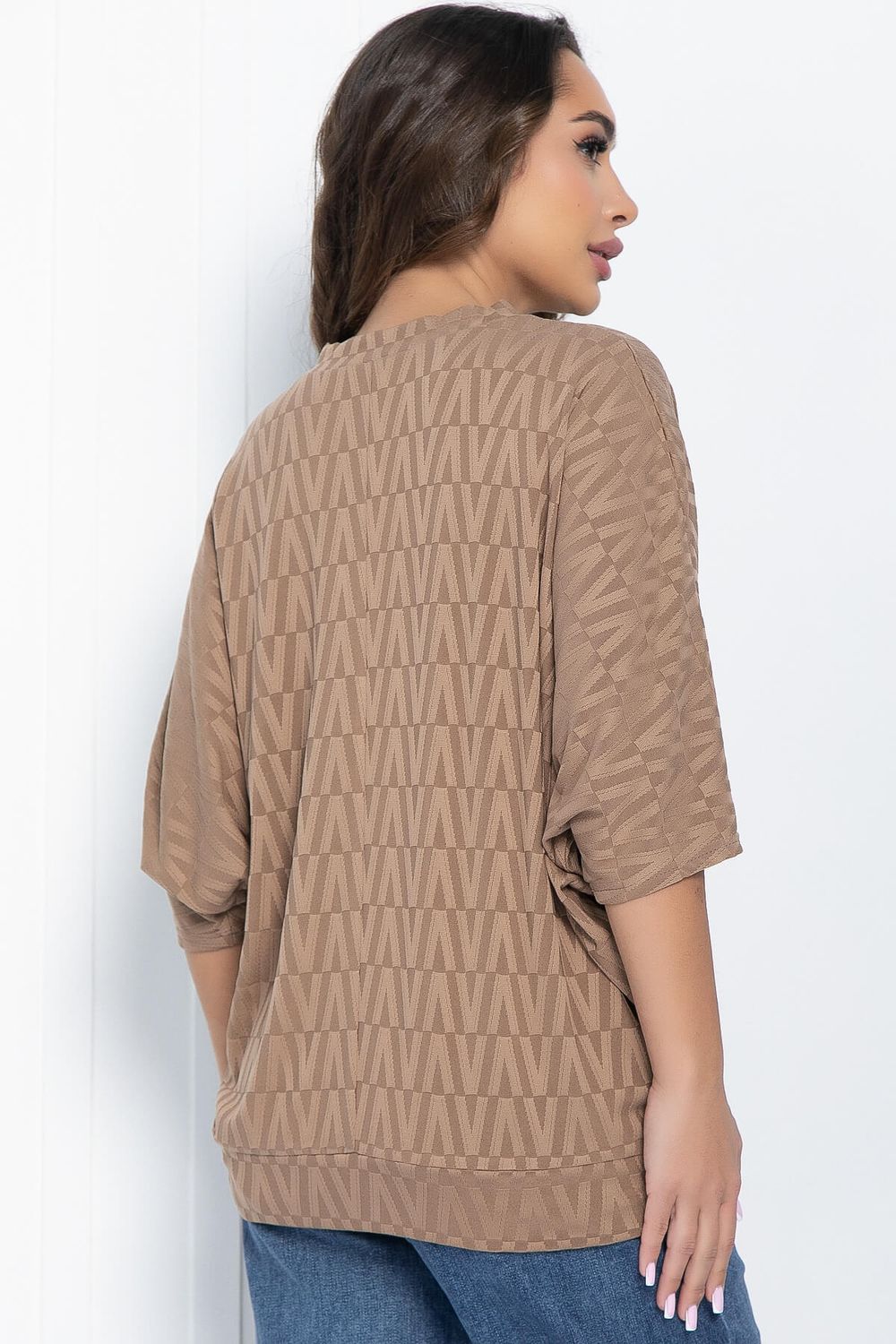 Блуза Вэнсдей (кофе) Б11459 LT Collection