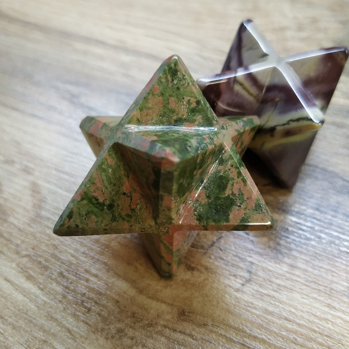 Меркаба, камень унакит, 50x50 мм