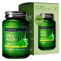 Многофункциональная успокаивающая ампульная сыворотка с центеллой азиатской и алоэ Consly Cica&Aloe All-in-One Ampoule 250мл