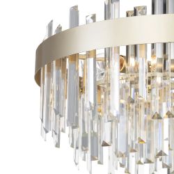 Citilux Лаура CL301282 Люстра хрустальная подвесная Шампань