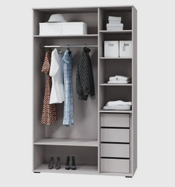 КАШЕМИР Шкаф с 3х дв. (ш1352*г577*в2213мм), Кашемир/Сантьяго