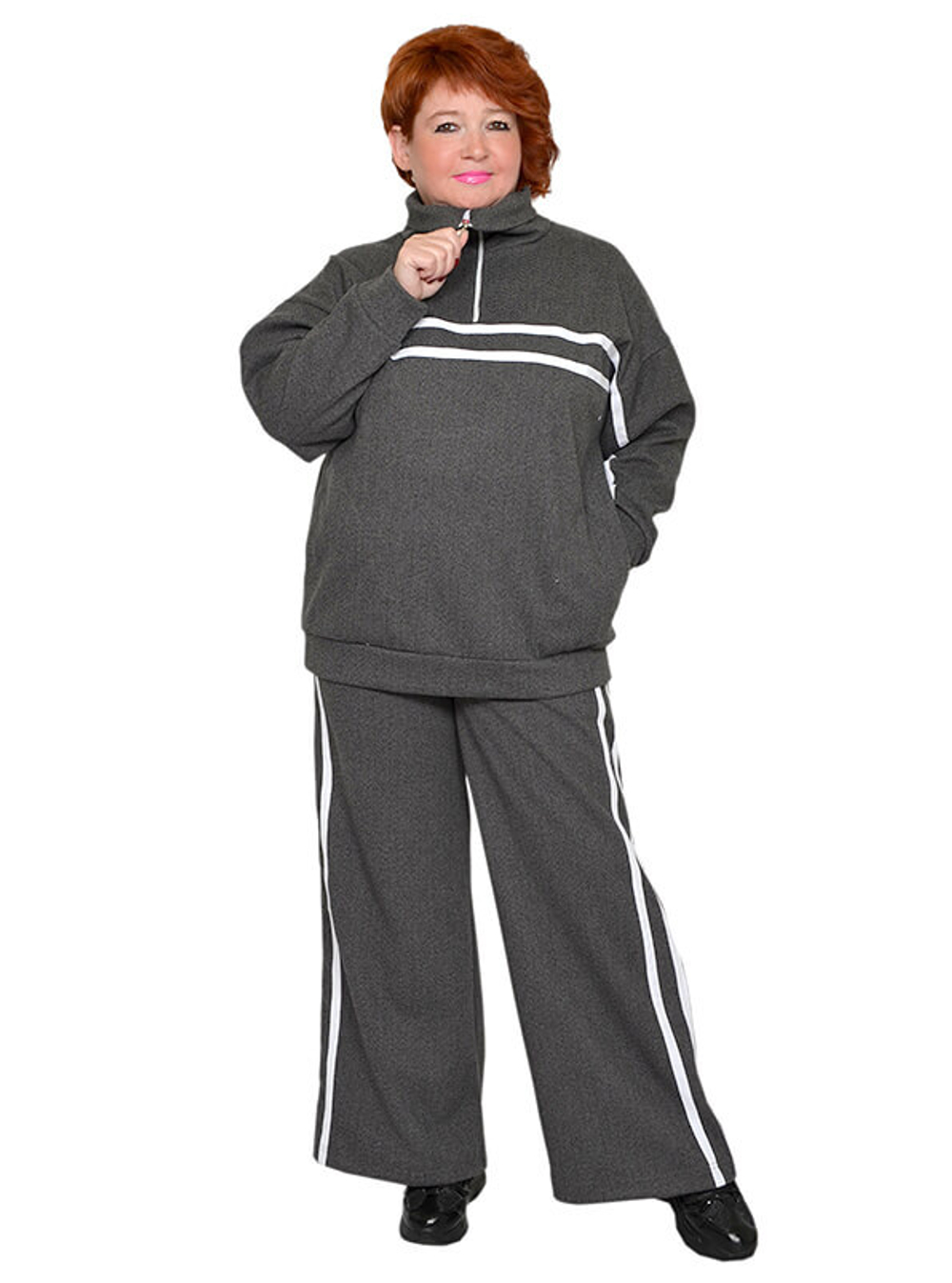 Толстовка с лампасами Дымка