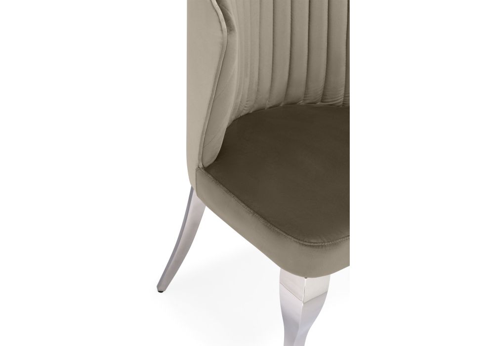 Стул на металлокаркасе Edwin light beige / steel