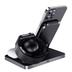 Беспроводная зарядка Hoco cw33 Ultra-Charge 3-in-1 vertical wireless fast charger