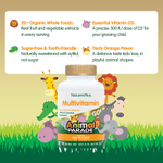 NaturesPlus, Animal Parade® Gold, жевательные мультивитамины для детей, со вкусом апельсина, 120 таблеток в форме животных