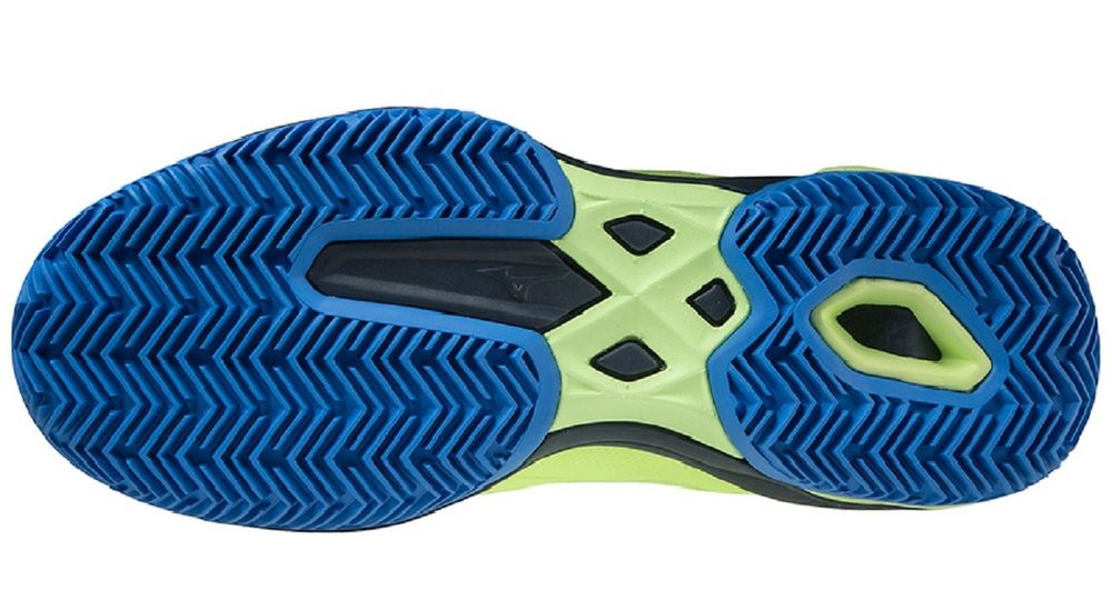Мужские кросовки для Padel Mizuno Wave Exceed Light Padel - neolime/teclipse/ssonic blue
