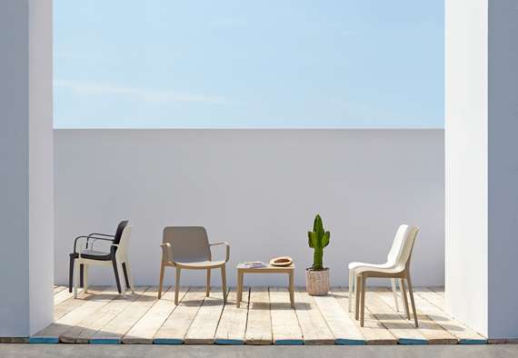 Стул пластиковый Ginevra, лен