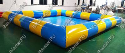 Прямоугольный надувной бассейн "Пляжный" 6*6*0.65 м