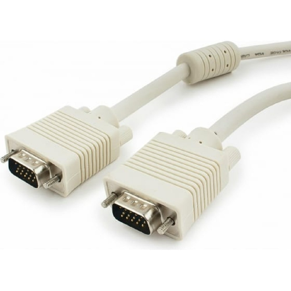 Видеокабели и переходники Gembird / Cablexpert CC-PPVGA-15m, Кабель VGA Premium ,15M / 15M,15м, двойн. экран,феррит. кольца,пакет