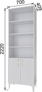 Гостиная Толедо Пенал открытый ТШ-2