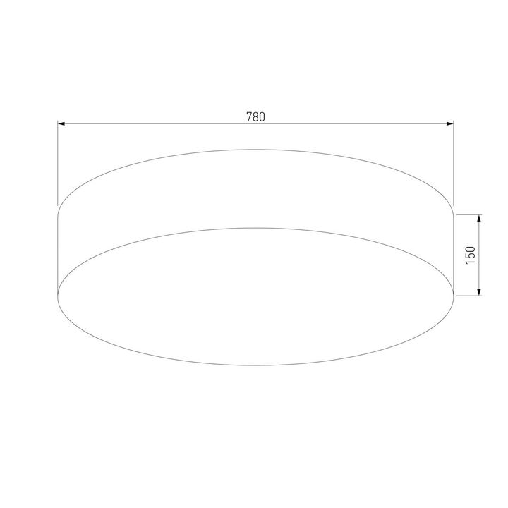 Потолочный светильник TK Lighting 5638 Rondo Linen
