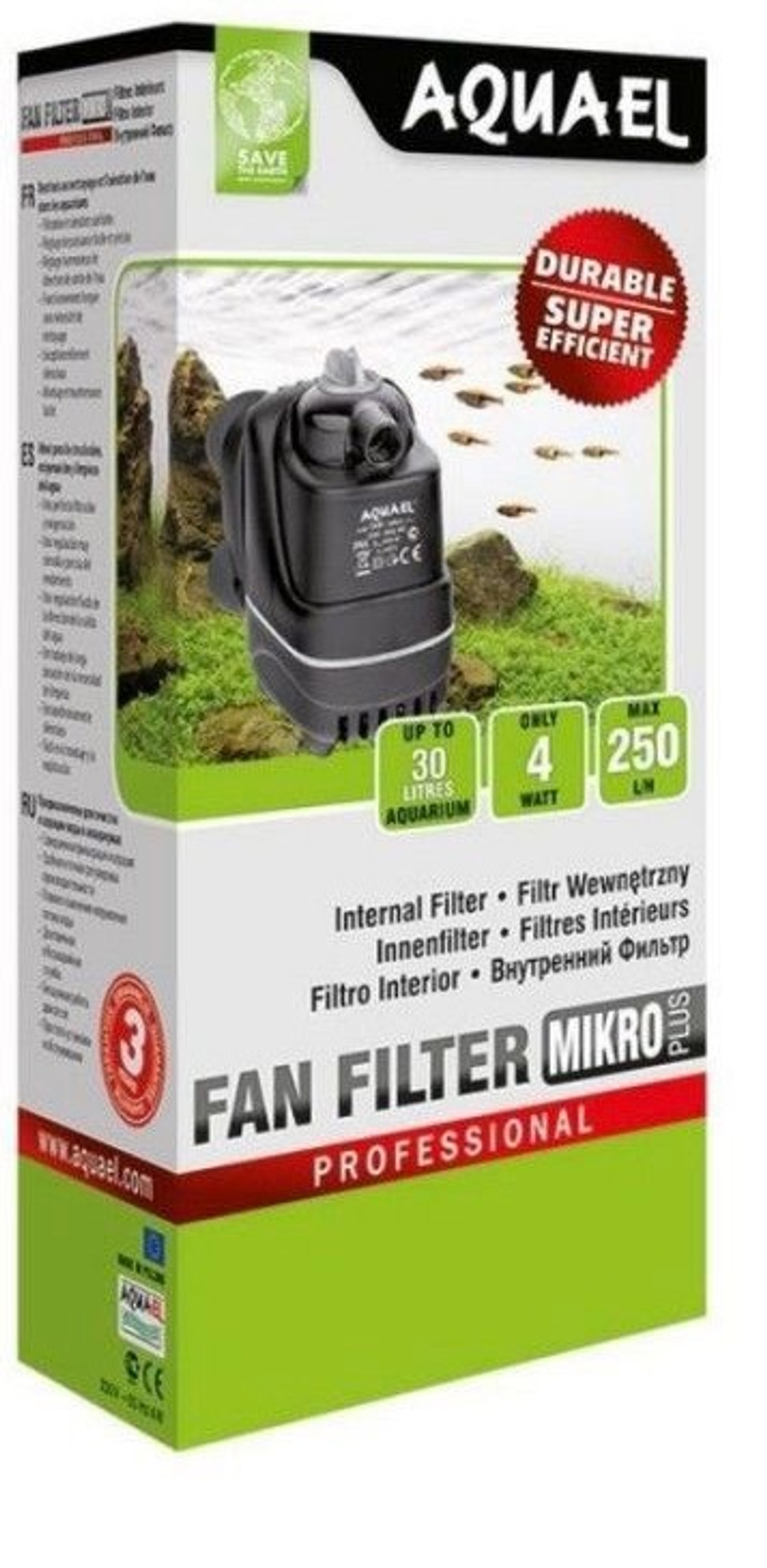 FAN-MIKRO 4Вт Фильтр внутренний для аквариума до 30л