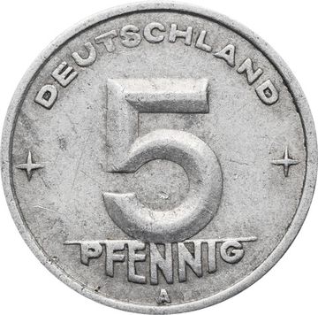 5 пфеннигов 1949 Германия (ГДР) "А"