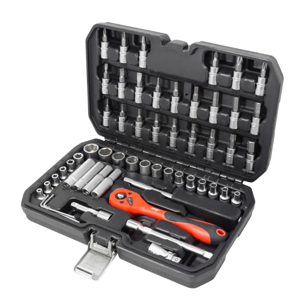 Набор инструментов 56пр 1/4''(6гр) (4-14мм, Е4-Е10) DISEN DS-2571-5