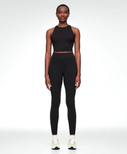 Oysho Майка Comfortlux с чашками и полосками на спине, черный