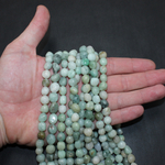 Нефрит Мьянма галтовка бусины 6-8мм
