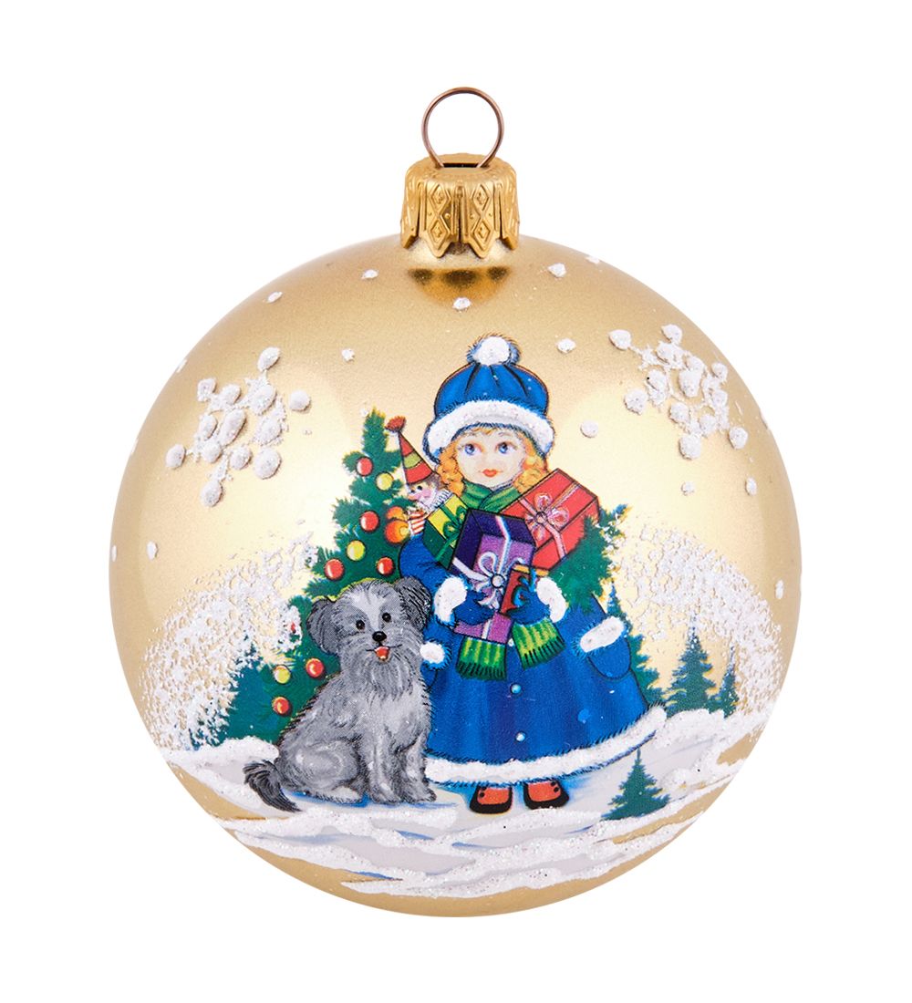 Элита НФШ-1655/2 Ел.украшение Шар «Девочка» 85 мм