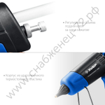 ЗУБР Профессионал 200, d11 мм, 20 г/мин, Термоклеевой пистолет электрический (06852-11)