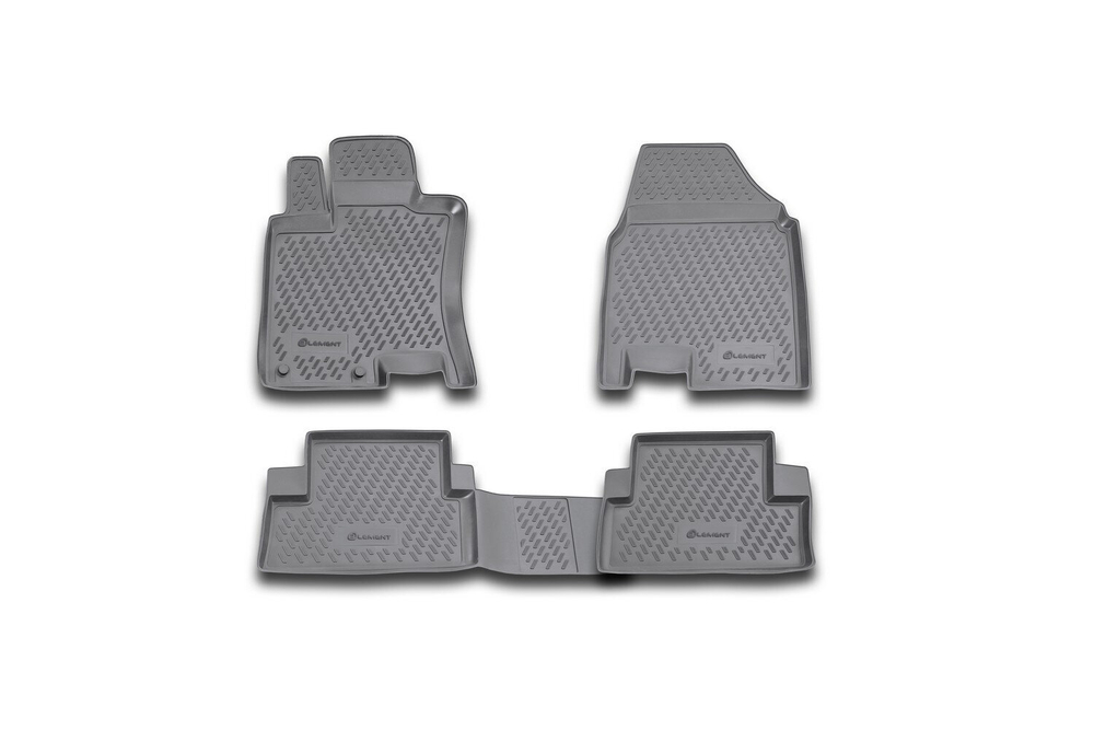 Коврики Standard, в салон NISSAN Qashqai 2007-2014, 4 шт. (полиуретан, чёрные) Element.CARNIS00021