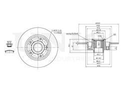 Диск тормозной задний UNIO BRD-20318
