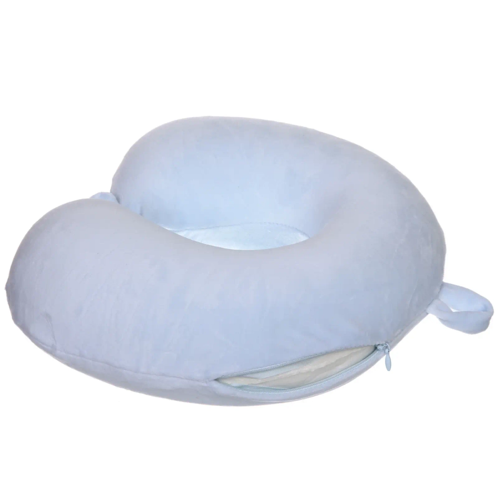 Подушка дорожная «TRIP - Comfort», мемори-эффект, цвет голубой