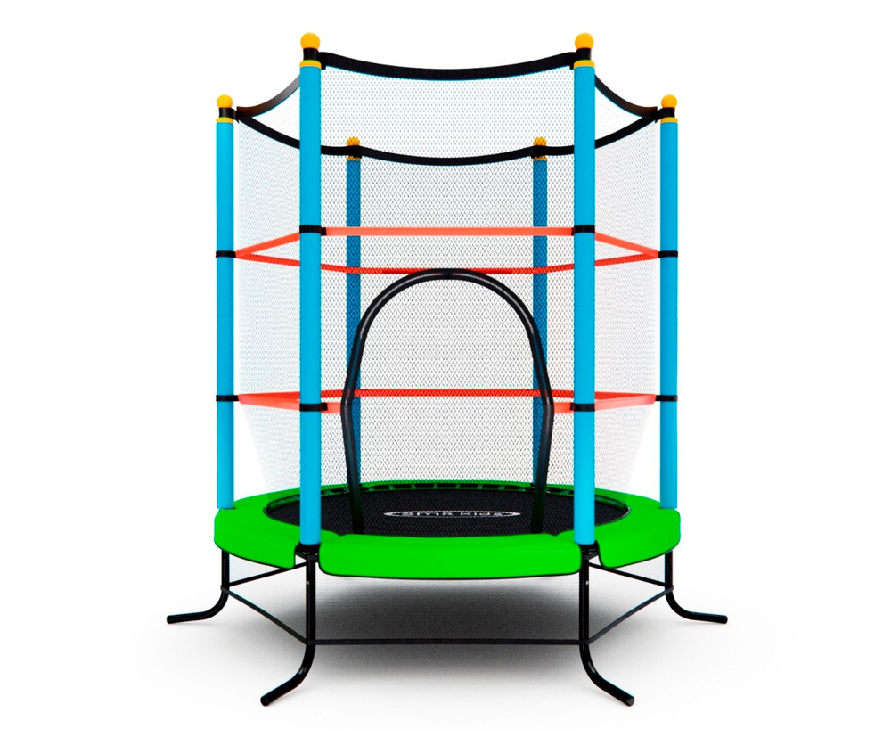 Батут детский DFC SMRKIDS 55" с сеткой, GREEN