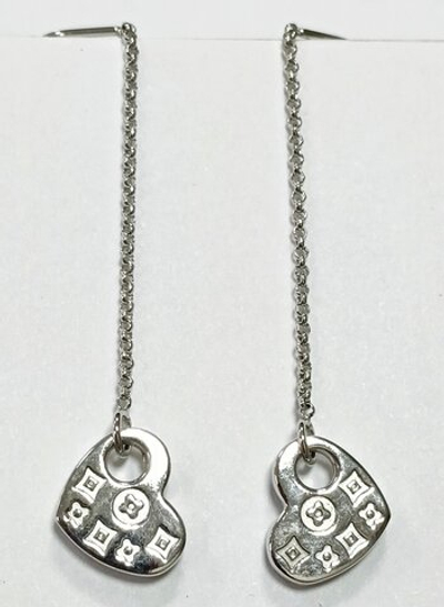 Серьги протяжки серебро Эстерелла