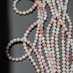 Бусины из раковины розовой королевской ракушки, шар, 5,2мм