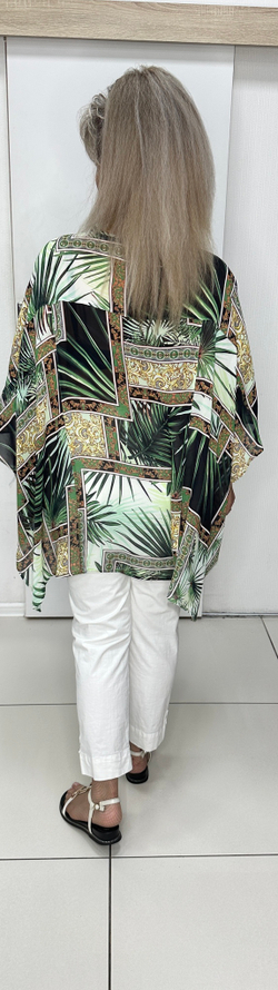 Туника-пончо оригинальной расцветки