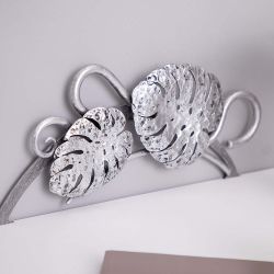 Тумба прикроватная Monstera Deliciosa (Монстера) подвесная Айс