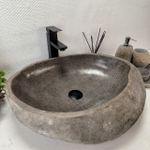 Раковина из речного камня RS-63442 (57*46*16) 0123