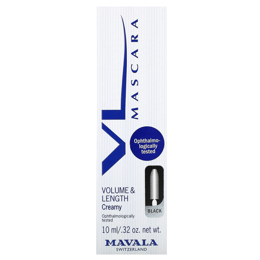 Mavala, Mascara, Volume & Length Creamy, Black, 32 oz (10 ml)
