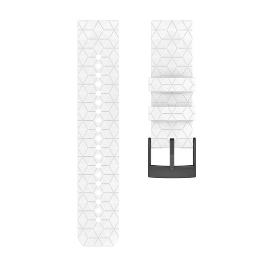 Ремешок Ranger 24 мм для Suunto 9 Baro, Suunto 7, Suunto Spartan Sport силиконовый быстросъемный (Белый)