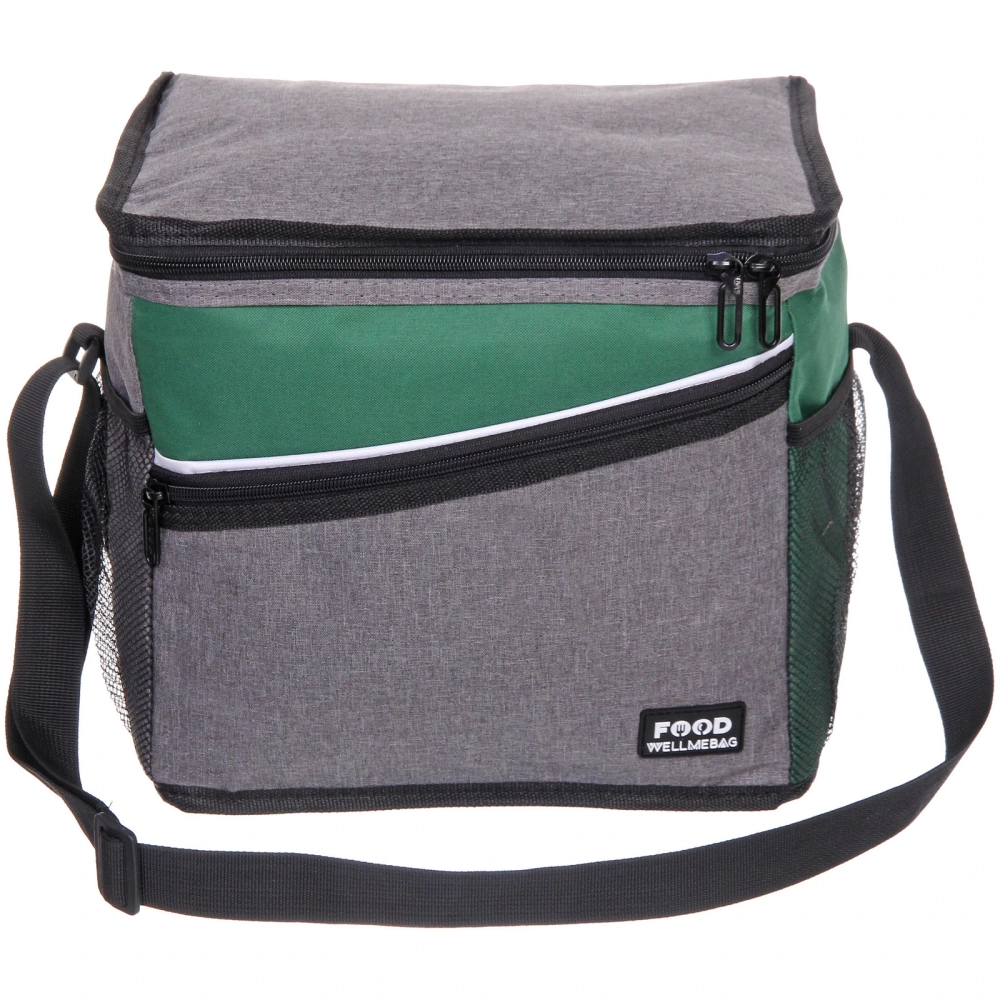 Термосумка 15 л, 30*20*25 см, WM799-2, серый-зелёный