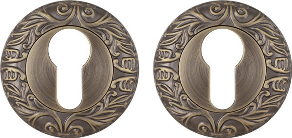 Накладка на цилиндр круглая Фуаро ET SM MAB-6, цвет бронза темная (гарантия - 12 месяцев)