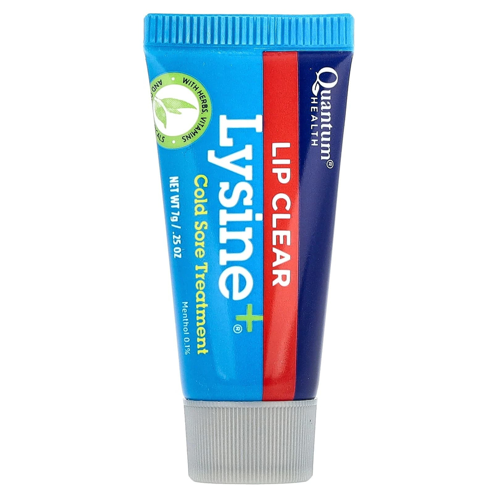 Quantum Health, Lip Clear® Lysine + ®, средство от герпеса, 7 г (0,25 унции)