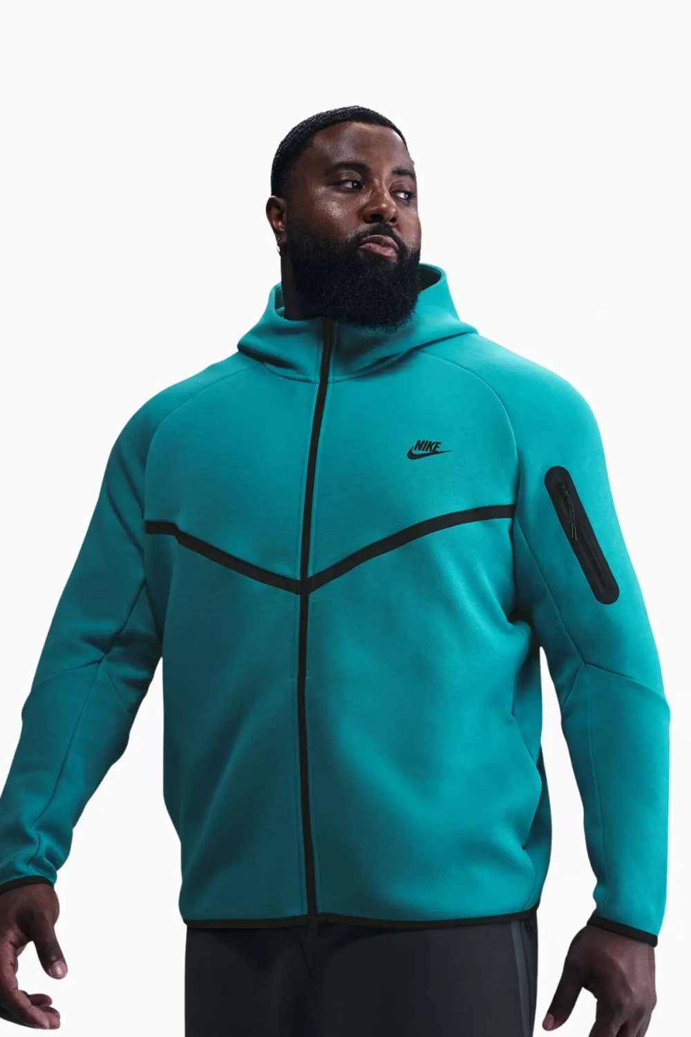 Кофта Nike Sportswear Tech Fleece Windrunner - зеленый
