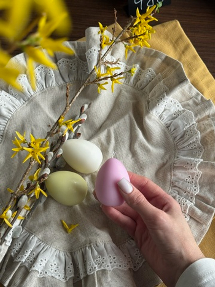 Свеча натуральная формовая -розовая