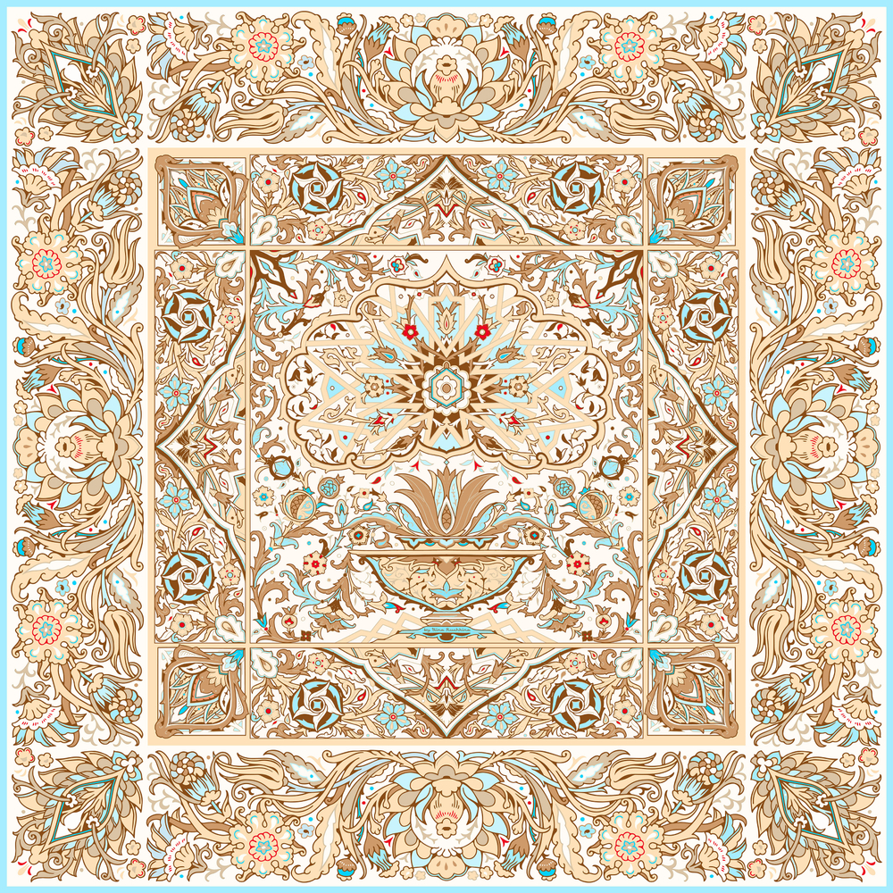 Шаль «Арабески» 100% шерсть