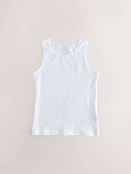 Майка для девочки Next AB4-793, 5 шт., Белый