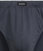 Мужские трусы слипы классика Atlantic, набор 2 шт., хлопок, светло-зеленые + графитовые, 2RMP-006