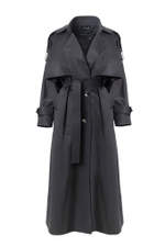 "Trench cape" Тренч-кейп в пол из хлопка.