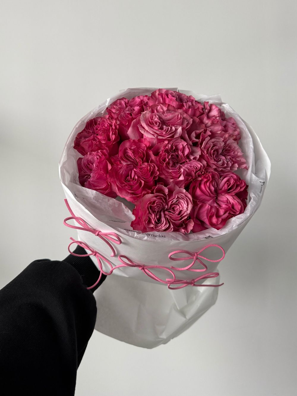 Моно букет из пионовидной розы Кантри блу 11 шт