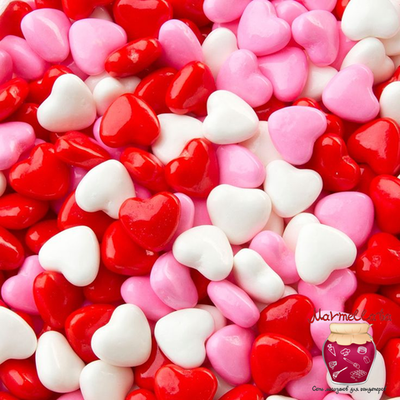 Посыпка МИКС "СЕРДЕЧКИ" большие, 50 гр.