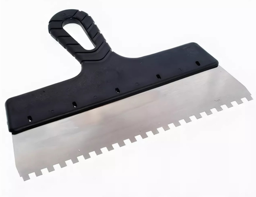 Шпатель нерж. 250 мм зуб 10*10 мм Сибртех