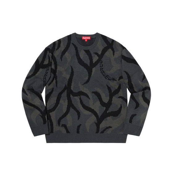 Supreme FW19 Week 2 Tribal Camo Sweater